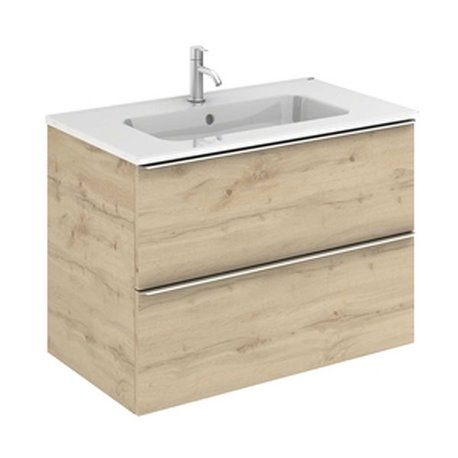 Caisson New Anco 2 tiroirs 80 cm Chêne colonial