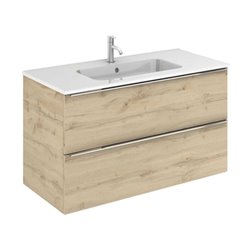 Caisson New Anco 2 tiroirs 100 cm Chêne colonial