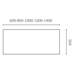 Plan mélaminé 81 cm Chêne colonial