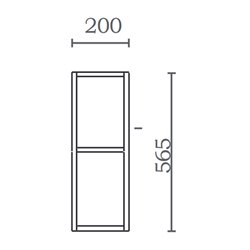 Niche 20 cm Vert pure