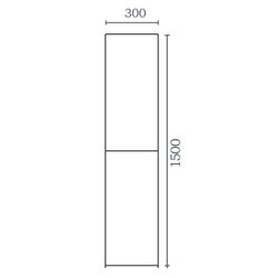 Colonne salle de bain 150x30 cm Chêne colonial