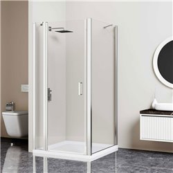 Porte de douche pivotante Ancodesign Avec élément fixe 160 cm