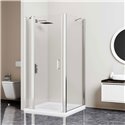 Porte de douche pivotante Ancodesign Avec élément fixe 160 cm