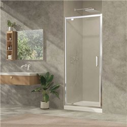 Porte de douche pivotante Ancoswing 80 cm profilé argent