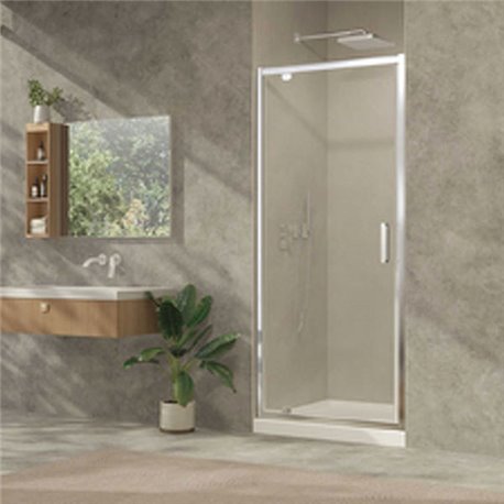 Porte de douche pivotante Ancoswing 80 cm profilé argent Porte de douche pivotante Ancoswing 80 cm profilé argent