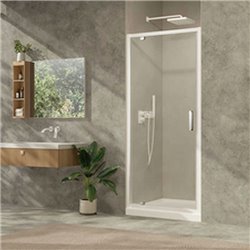 Porte de douche pivotante Ancoswing 100 cm profilé blanc