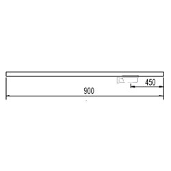 Receveur de douche New Anco 90x90 cm noir