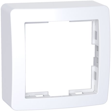 Cadre saillie Alréa simple 62x62 mm ALB61441P blanc polaire
