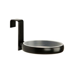 Support sèche-cheveux Noir mat 