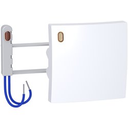 Kit voyant Alréa demi touche + lampe à néon 230V 1,5mA ALB61416P blanc polaire