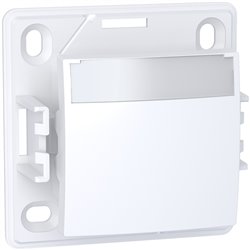 Lot de 10 poussoirs à fermeture porte-étiquette sans lampe Alréa ALB61062P blanc polaire