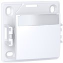 Lot de 10 poussoirs à fermeture porte-étiquette sans lampe Alréa ALB61062P blanc polaire