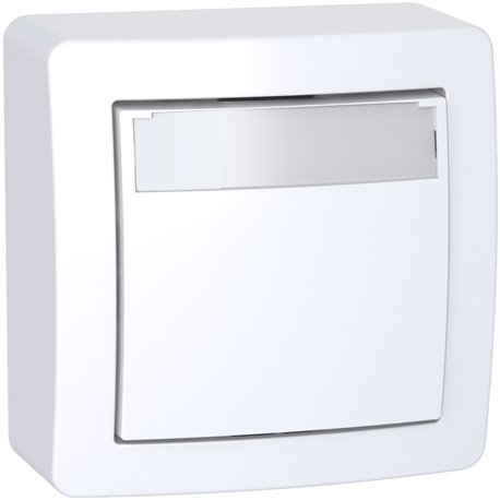Lot de 10 poussoirs avec porte étiquette complet Alréa ALB62062P blanc polaire
