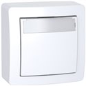 Lot de 10 poussoirs avec porte étiquette complet Alréa ALB62062P blanc polaire