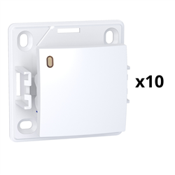 Lot de 10 va-et-vient lumineux forte luminosité Alréa ALB61057P blanc polaire