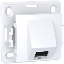 Lot de 5 prises RJ45 simple cat.6 UTP non blindée mécanisme Alréa ALB61342P blanc polaire