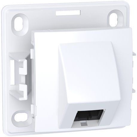 Lot de 5 prises RJ45 simple cat.5 UTP non blindée mécanisme Alréa ALB61343P blanc polaire