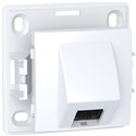 Lot de 5 prises RJ45 simple cat.5 UTP non blindée mécanisme Alréa ALB61343P blanc polaire