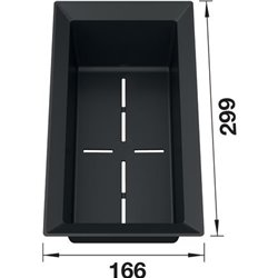 Cuvette vide-sauce 202243 Rectangulaire 