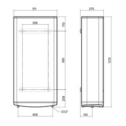 Chauffe-eau électrique Velis Pro 80 Litres