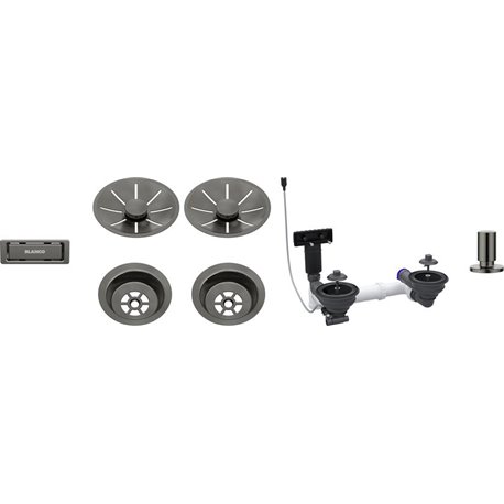 Set de bonde 207444 2x3,5'' InFino satin darksteel automatique