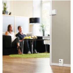 Lot de 60 va-et-vient bouton poussoir Alréa ALB61081P blanc polaire