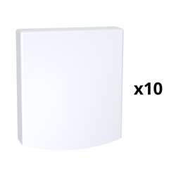Lot de 10 sorties de câble universelle Alréa 16-20A ALB57288P 4 bornes Blanc polaire