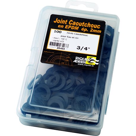 Lot de 50 joints caoutchouc en boîte 28406 Ø 1"1/2 mm Lot de 50 joints caoutchouc en boîte 28406 Ø 1"1/2 mm