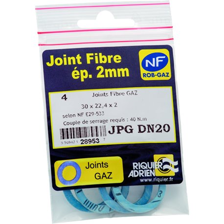 Lot de 3 Joints plats compteur sachet anti-uv 28961 Ø 27,5x22,6x2 mm