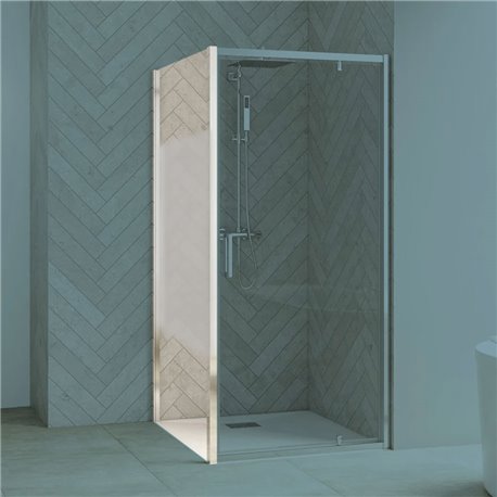 Paroi de douche Smart Design Fixe Avec seuil verre sérigraphié cosmos 80 cm profilé Chromé Paroi de douche Smart Design Fixe Avec seuil verre sérigraphié cosmos 80 cm profilé Chromé