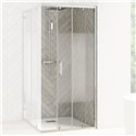 Porte de douche Smart Design AC Avec seuil verre sérigraphié 120 cm profilé Chromé