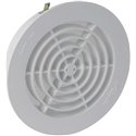 Grille PVC ronde à fermeture avec moustiquaire pour tube PVC ⌀ 125 - Réf : 849213