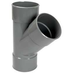 Té PVC 45 ° simple femelle / femelle ⌀ 32 - Réf : 204391