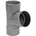 Té PVC 67 ° simple femelle / femelle ⌀ 80 - Réf : 225715
