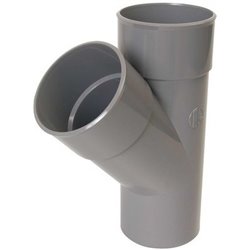 Té PVC 45 ° simple mâle / femelle ⌀ 125 - Réf : 225783