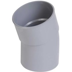 Coude PVC 22 ° mâle / femelle ⌀ 80 - Réf : 225872