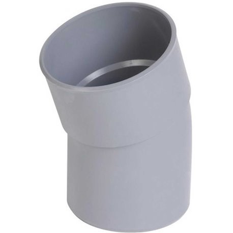 Coude PVC 22 ° mâle / femelle ⌀ 80 - Réf : 225872