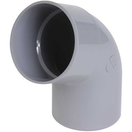 Coude PVC 67 ° mâle / femelle ⌀ 125 - Réf : 225500