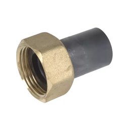 Raccord PVC-fer écrou laiton ⌀ 25 26x34 - Réf : 444800