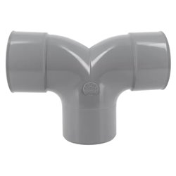 Coude PVC 87'30° double mâle / femelle ⌀ 100 - Réf : 284959
