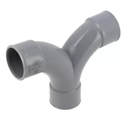 Coude PVC 87 ° double femelle / femelle ⌀ 32 - Réf : 62989