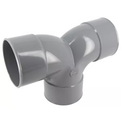 Coude PVC 87 ° double femelle / femelle ⌀ 100 - Réf : 679094