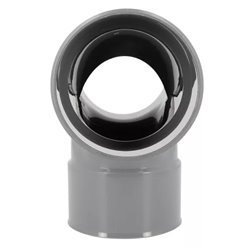 Coude PVC 87 ° double femelle / femelle ⌀ 100 - Réf : 679094