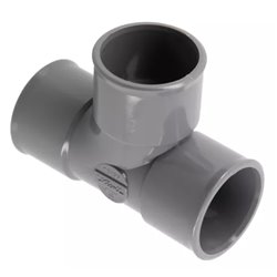 Té PVC 87 ° pied de biche femelle / femelle ⌀ 32 - Réf : 63469