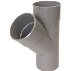 Té PVC 45 ° simple mâle / femelle ⌀ 100 - Réf : 225741