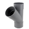 Té PVC 45 ° simple femelle / femelle ⌀ 100 - Réf : 225736