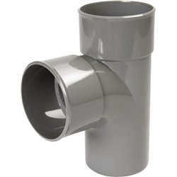 Té PVC 87 ° simple mâle / femelle ⌀ 100 - Réf : 226730