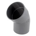 Coude PVC 45 ° mâle / femelle ⌀ 100 - Réf : 225228