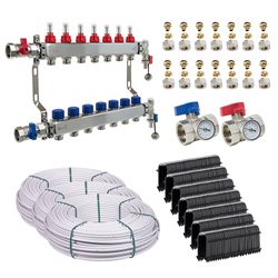 Kit plancher chauffant UFHPACK100 100 m² tube multicouche