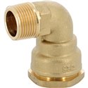 Coude PE serrage laiton fileté mâle 7536376 25 mm